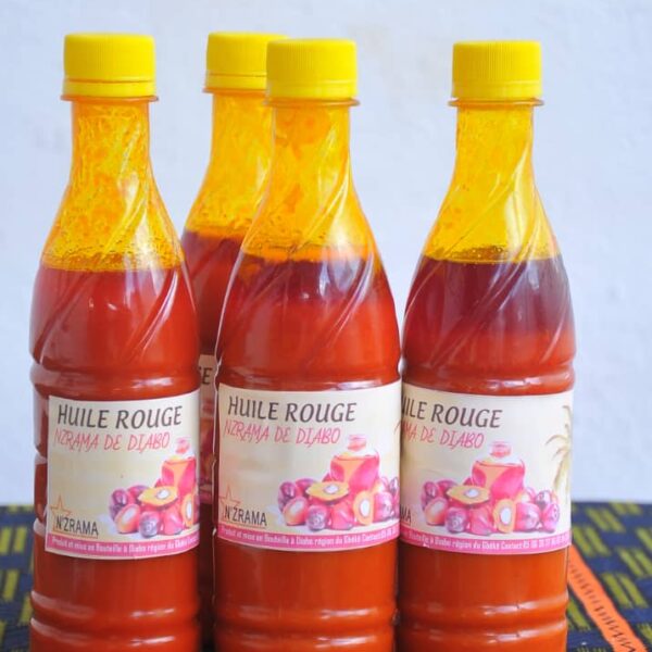 Huile Rouge N’ZRAMA de Diabo – Huile de Palme Naturelle