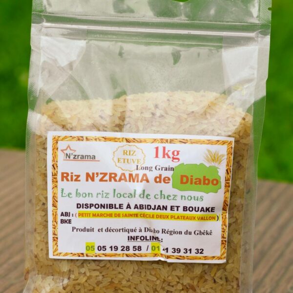 RIZ N’ZRAMA DE DIABO – 5KG (Riz Étuvé)
